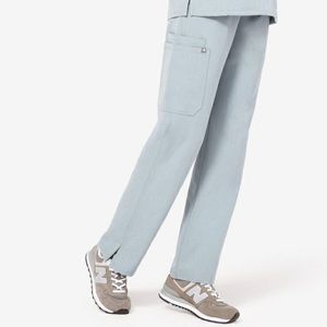 Figs Dusty Blue Kade Cargo scrub pants
